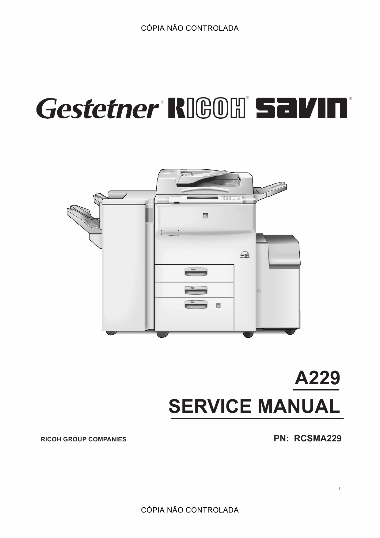 RICOH Aficio 550 650 A229 Service Manual-1